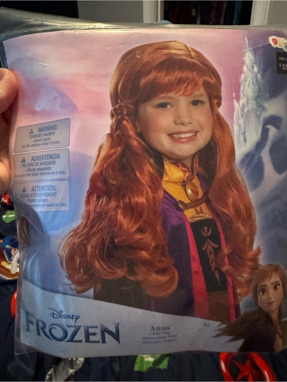 Disney Frozen Anna Childs Wig in Auburn- new